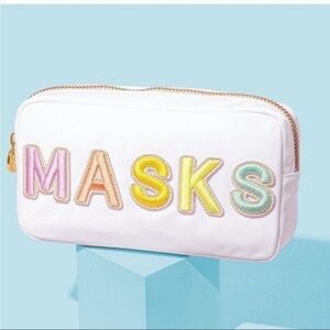 NWT Stoney Clover Lane Small Masks Pouch White
